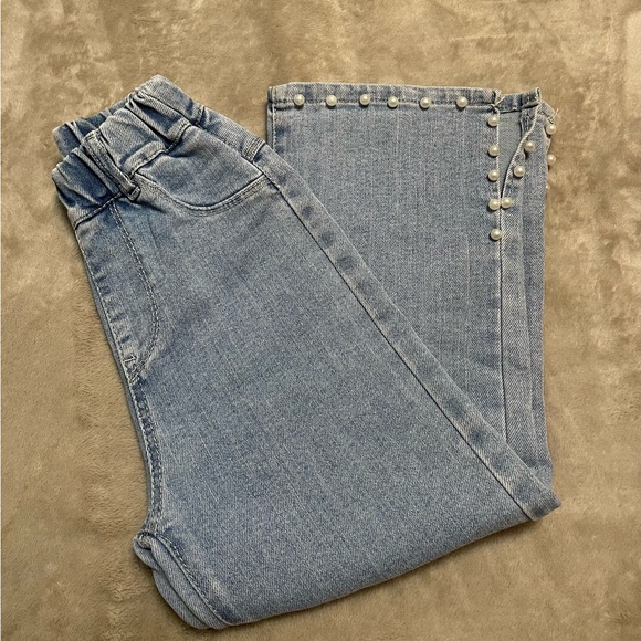 Beautiful girls pants with pearls new - Picture 2 of 12